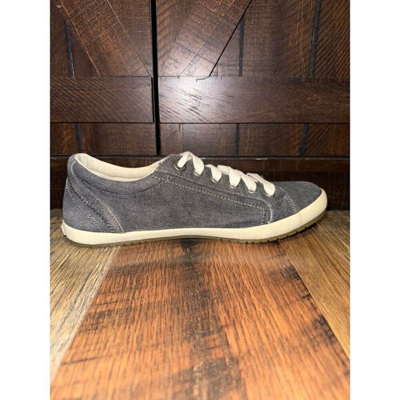 Taos Women's Star Charcoal Wash Canvas Fashion Sneakers STA-12844โ Size 8 - Picture 6 of 14